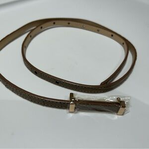 Elegant Tan Leather Belt